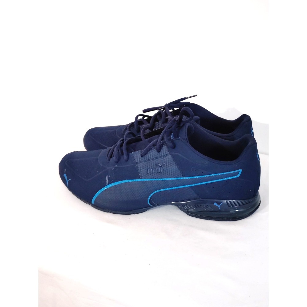 Puma Soft Foam Running Shoes Blue Cushioned Athletic Sneaker 189074‑02 Men 13**